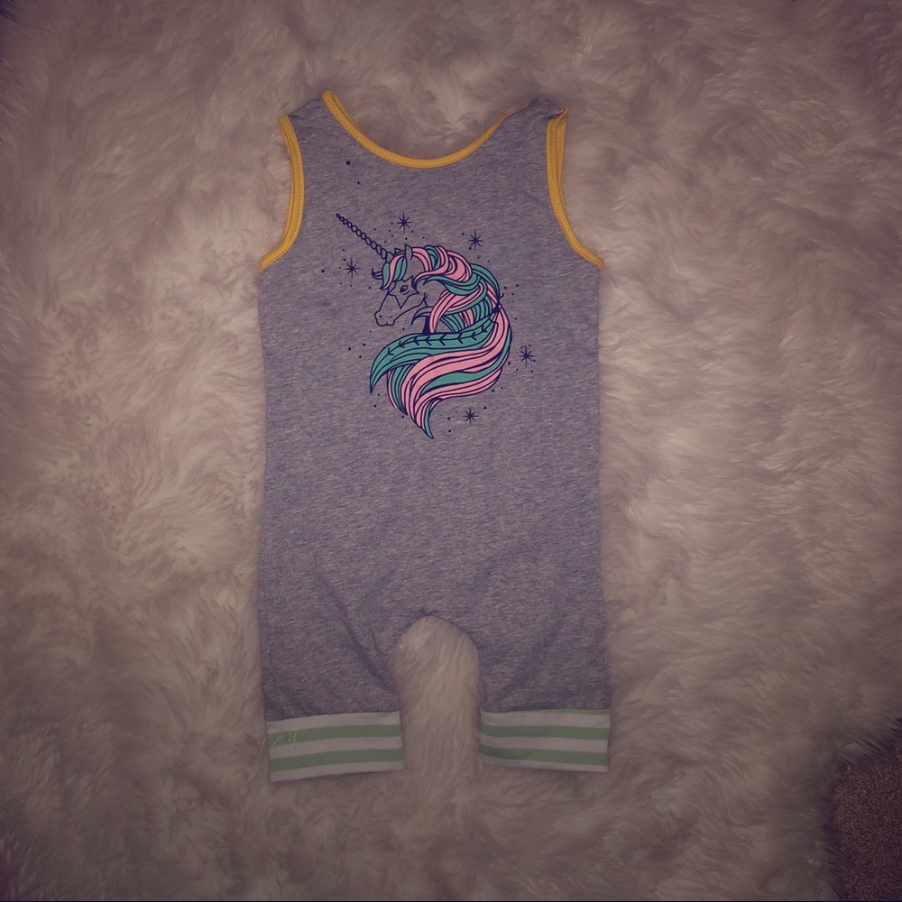 Toddler Unicorn Romper - 2T